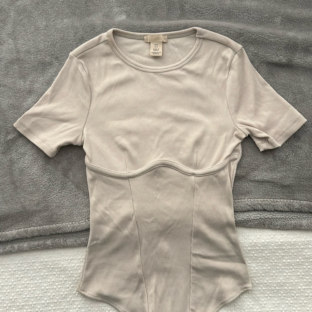 H&M Beige Corset Body Suit